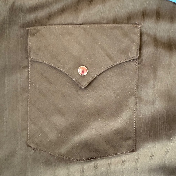 Vintage 90s Black Western Embroidered Shirt - Picture 7 of 8